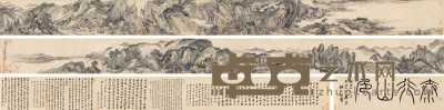 王翚 1687年作 太行山色 手卷 26×655cm
